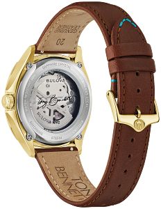 97B244 Bulova NYC Classic Quartz Gold-Tone Men's Watch