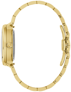 97B247 Bulova Classic Quartz Champagne Dial Gold-Tone Men's Watch