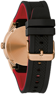 97C112 Bulova Classic Japanese Quartz Day-Date Black Dial Gold-Tone Stainless Steel Men's Watch