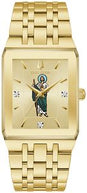 Bulova 97D120SJ Quadra Gold-Tone Diamond Champagne Dial Women's Watch