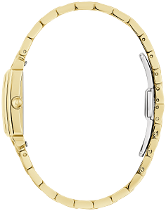 97L177 Bulova Classic Japanese Quartz White Dial Gold-Tone Stainless Steel Women's Watch