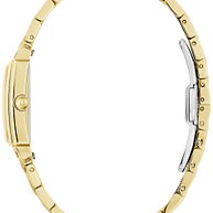 97L177 Bulova Classic Japanese Quartz White Dial Gold-Tone Stainless Steel Women's Watch