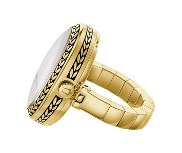 97L188 Bulova Ring Watch Quartz Gold-Tone Women's Watch