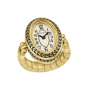 97L188 Bulova Ring Watch Quartz Gold-Tone Women's Watch