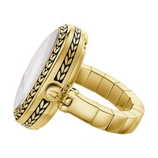 97L188 Bulova Ring Watch Quartz Gold-Tone Women's Watch