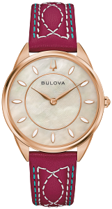 97L204 Bulova Classic Quartz Silver Dial Rose Gold-Tone Ladies Watch