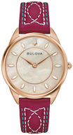 97L204 Bulova Classic Quartz Silver Dial Rose Gold-Tone Ladies Watch