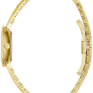 97L205 Bulova Classic Quartz Champagne Dial Gold-Tone Ladies Leather Watch