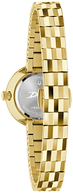 97L205 Bulova Classic Quartz Champagne Dial Gold-Tone Ladies Leather Watch