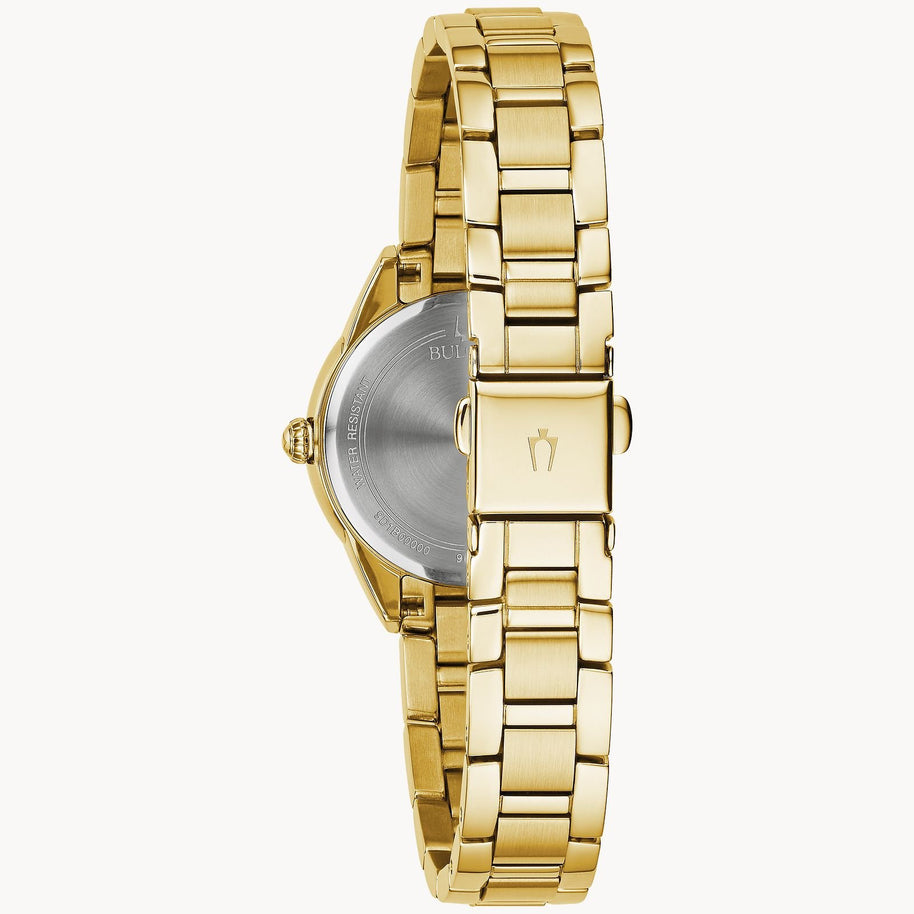 97P150 Bulova Sutton Quartz Diamond Silver Dial Ladies Watch