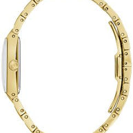 Bulova 97P167 Marc Anthony Quadra Black Dial Gold-Tone Diamond Women's Watch