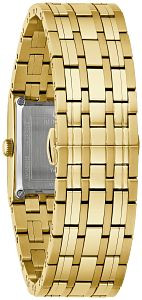 Bulova 97P167 Marc Anthony Quadra Black Dial Gold-Tone Diamond Women's Watch