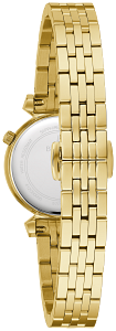 97P173 Bulova Classic Japanese Accent Black Dial with Diamonds Stainless Steel Women's Watch