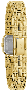 97P184 Bulova Classic Quartz Diamond Accent Champagne Dial Gold-Tone Ladies Watch