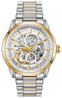 Bulova 98A214 Sutton Automatic Skeleton Two-Tone Stainless Steel Men's Watch