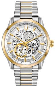 Bulova 98A214 Sutton Automatic Skeleton Two-Tone Stainless Steel Men's Watch