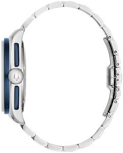 Bulova 98A329 Lunar Pilot Chronograph x Rosinhole Blue Dial Stainless Steel Limited Edition Men's Watch