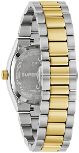 98A337 Bulova Futuro Modern Quartz Blue Dial Rose Gold-Tone Men's Watch