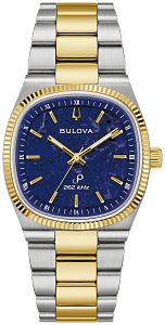 98A337 Bulova Futuro Modern Quartz Blue Dial Rose Gold-Tone Men's Watch