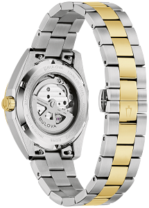 98A338 Bulova Futuro Modern Quartz Chronograph Black Dial Rose Gold-Tone Men's Watch
