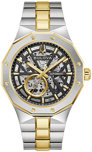 98A339 Bulova Precisionist High-Frequency Quartz Grey Dial Two-Tone Men's Watch