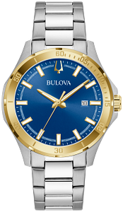 98B392 Bulova Marine Star Quartz Chronograph Black Dial Rose Gold-Tone Men's Watch