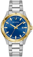 98B392 Bulova Marine Star Quartz Chronograph Black Dial Rose Gold-Tone Men's Watch