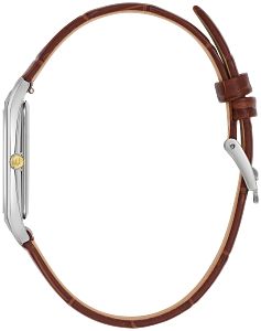 Bulova 98B430 Sutton Silver Dial Brown Leather Strap Men's Watch