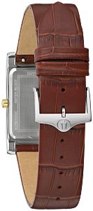 Bulova 98B430 Sutton Silver Dial Brown Leather Strap Men's Watch