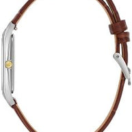 Bulova 98B430 Sutton Silver Dial Brown Leather Strap Men's Watch