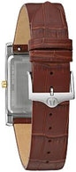 Bulova 98B430 Sutton Silver Dial Brown Leather Strap Men's Watch