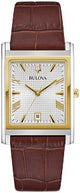 Bulova 98B430 Sutton Silver Dial Brown Leather Strap Men's Watch