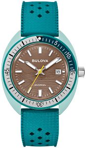 Bulova 98B446 Snorkel Brown Dial Green Hybrid Ceramic Men's Watch
