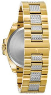 Bulova 98C128 Crystal Gold-Tone Blue Dial Men's Watch