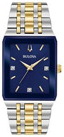 Bulova 98D154 Modern Blue Dial Diamond Stainless Steel Men's Watch