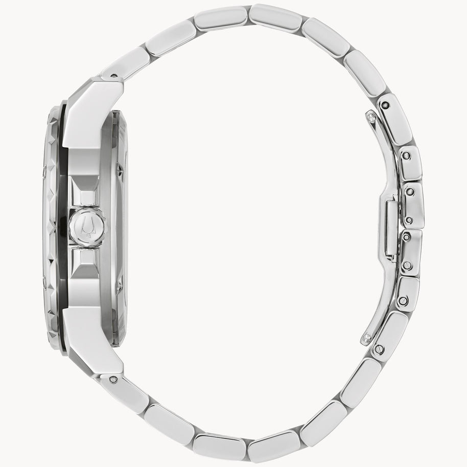 98D184 Bulova Marine Star Auto Marc Anthony Blue Dial Men's Watch