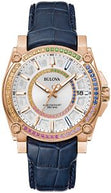 Bulova 98J126 Marc Anthony ICON Precisionist Rose Gold-Tone Rainbow Sapphire Men's Watch