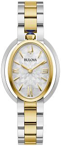Bulova 98L320 Rubaiyat Two-Tone Silver-White Dial Women's Watch