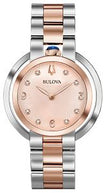 Bulova 98P174 Rubaiyat Diamond Rose Dial Two-Tone Women's Watch