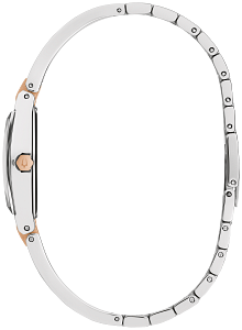 98P216 Bulova Classic Japanese Quartz Diamond Accent Black Dial Stainless Steel Women's Watch