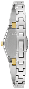 98P218 Bulova Classic Quartz Diamond Accent Mother of Pearl Dial Two-Tone Ladies Watch