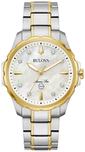 98P227 Bulova Classic Diamond Accent White Dial with Diamonds Stainless Steel Women's Watch