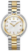 Bulova 98R246 Rubaiyat Two-Tone Diamond Silver-White Dial Women's Watch