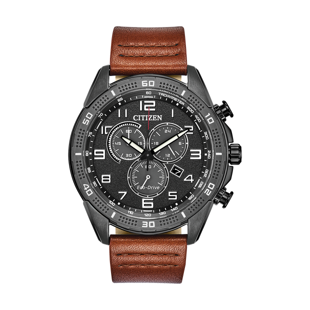 AT2447-01E Weekender Citizen AR Eco-Drive Chronograph Black Dial Men's Watch