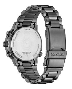 Citizen Promaster Navihawk A-T AT8304-57A Eco-Drive Atomic Timekeeping Silver Dial Pilot Chronograph Men's Watch