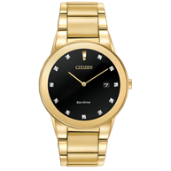 AU1062-56G Citizen Eco-Drive Axiom Diamond Accents Gold-Tone Men's Watch