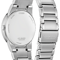 AU2000-58G Citizen Eco-Drive Quartz Dress Watch Grey Dial Stainless Steel Men's Watch
