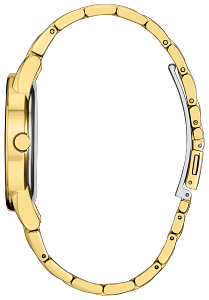 AU2002-52G Citizen Eco-Drive Quartz Gold-Tone Watch Gold / Grey Dial Gold-Tone Stainless Steel Men's Watch