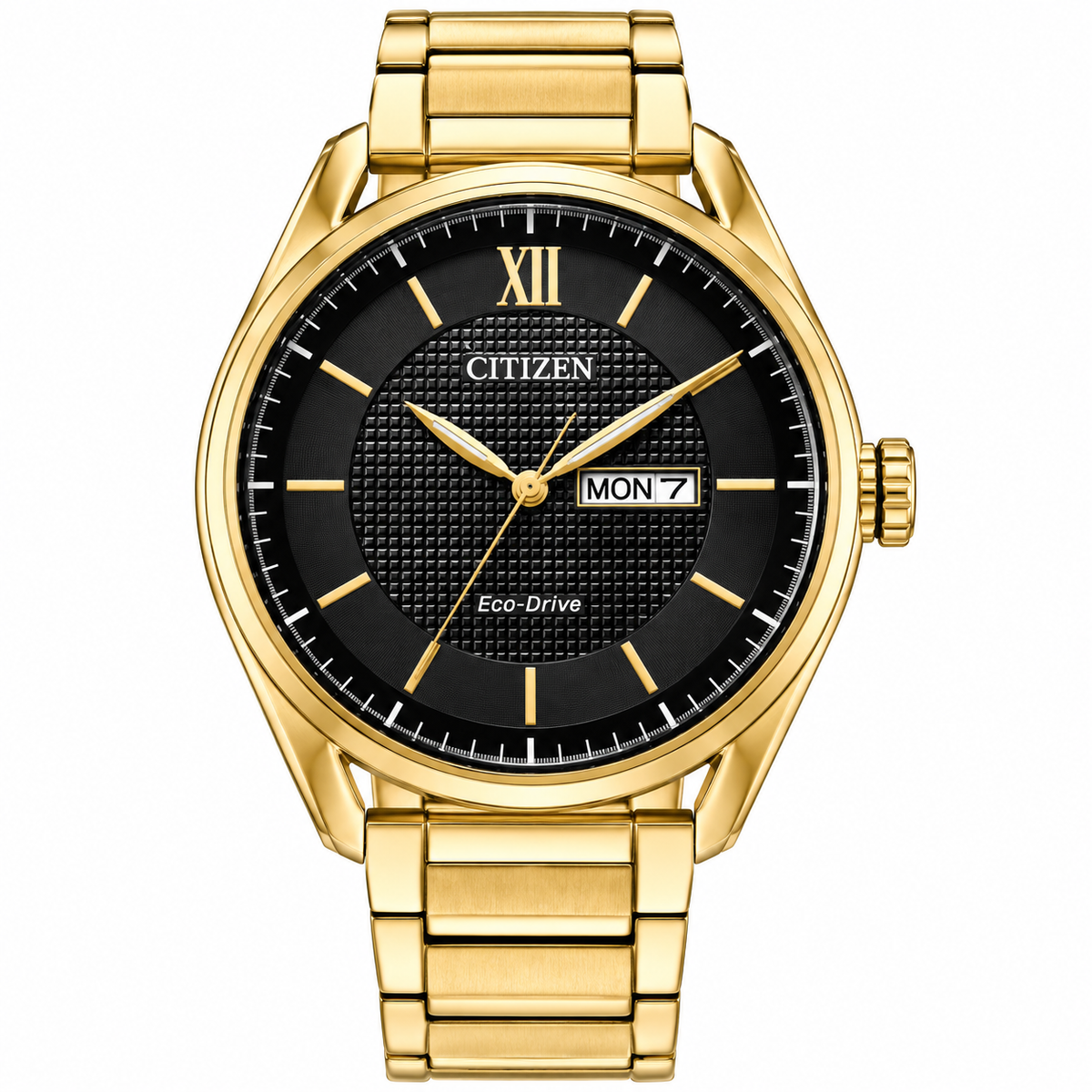 Citizen Dress Classic AW0089-52E – Black Dial Gold-Tone Eco-Drive Men's Watch