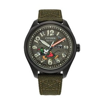 Citizen AW0148-47W Disney Alpine Mickey Mouse Green Dial Men's Watch